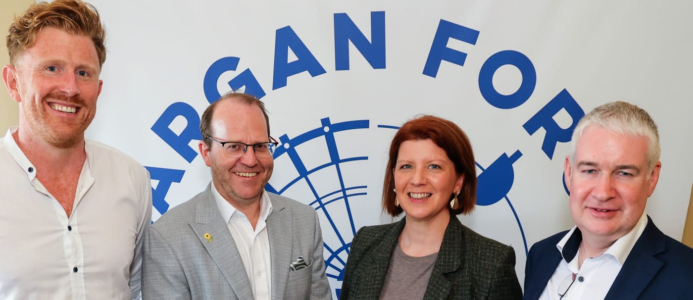 From left to right: Padraig Walsh — ChangeAble Behaviour Solutions · Pádraig Ó Beaglaoich — Údarás na Gaeltachta · Leah Fairman — Western Development Commission · Cormac McCann — Meath County Council