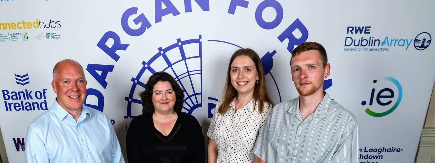 From left to right: David Nagle — Microsoft · Theresa Cloonan — DLR County Council · Claudia Bailey — Smart Docklands · Richie Shakespeare — Dublin City Council